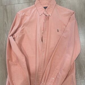 Ralph Lauren Men's Coral Button-Down Shirt